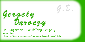 gergely daroczy business card